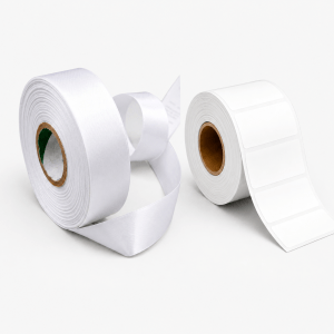 Etichete polyester (PET) Silver cu adeziv permanent